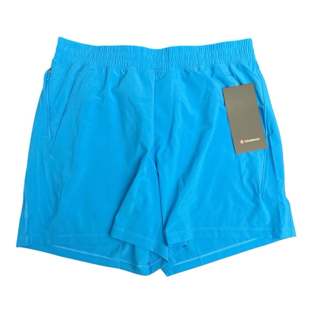 Lululemon Men’s Pace Breaker 5” Linerless Shorts Color LUAQ Blue Large New